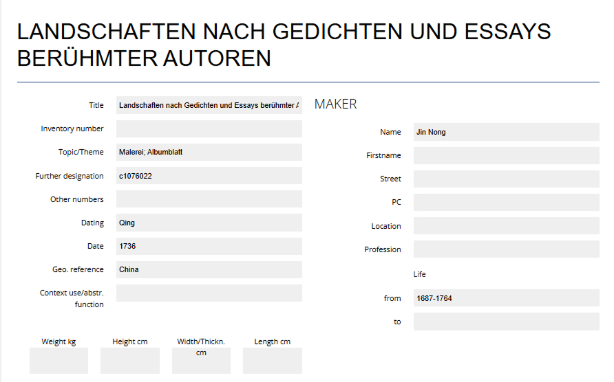 Object metadata section 1